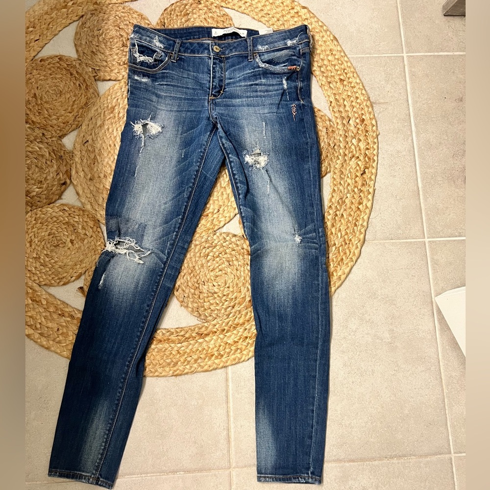 Abercrombie and Fitch distressed jeans